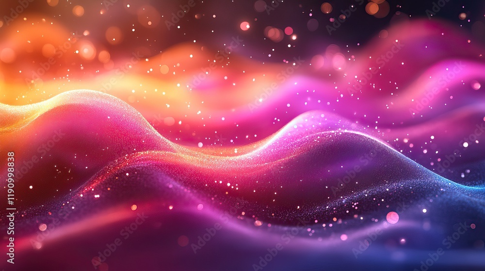 The bright background shimmers and vibrates with dynamic motion The bright background shimmers and vibrates with dynamic motion