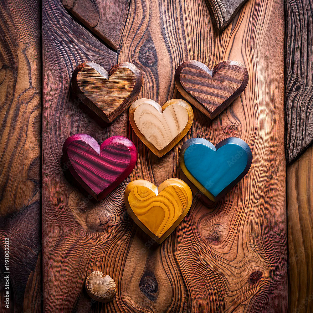 Obraz premium heart shaped chocolate candy