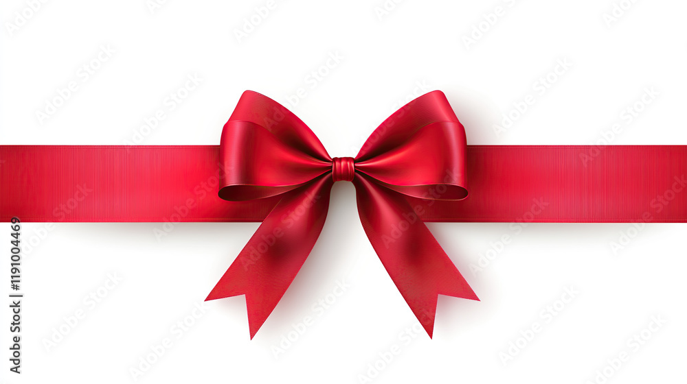 A red ribbon on a white background
A red ribbon on a white background