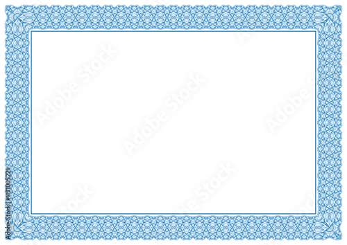 Guilloche Border Design For Certificate
