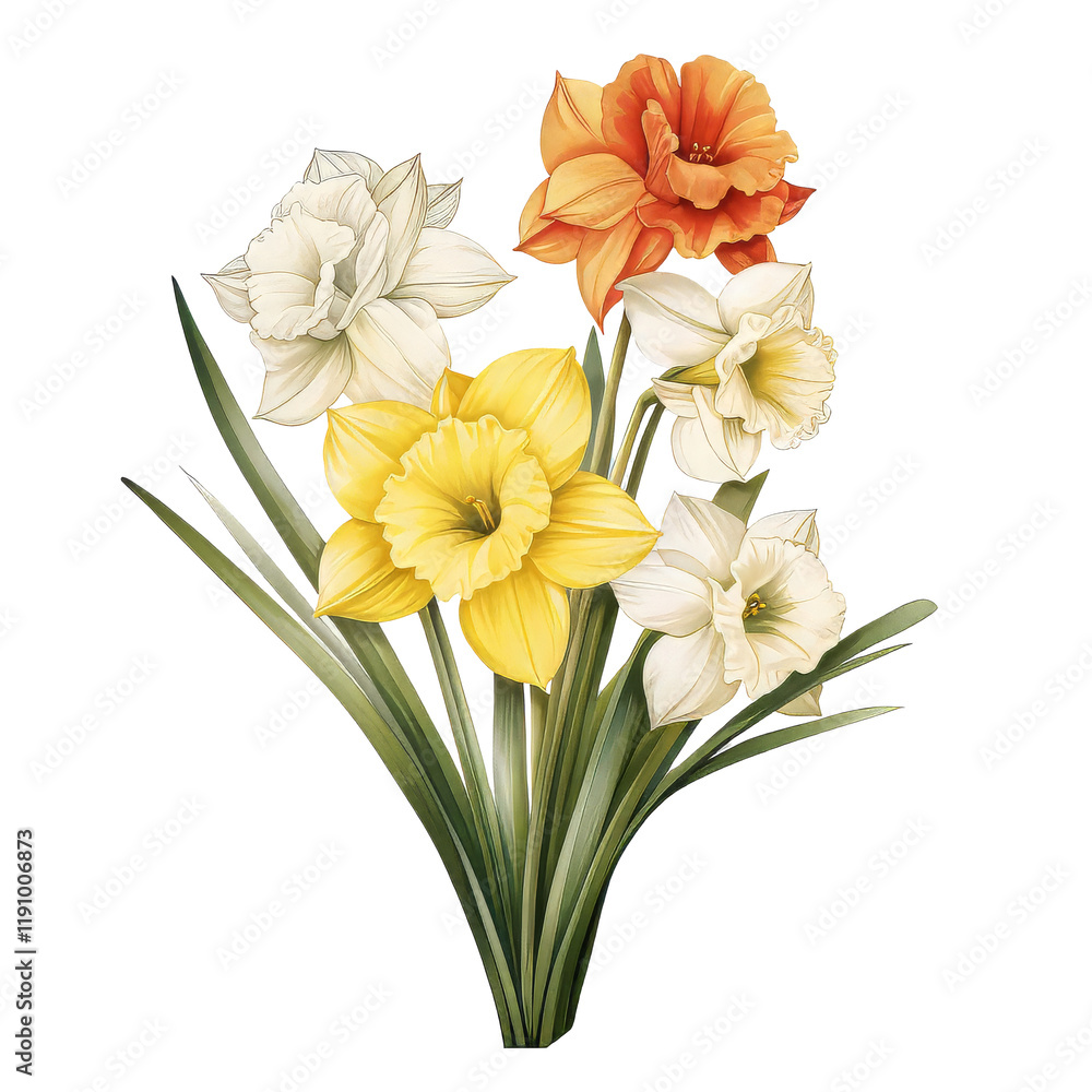 Fototapeta premium Beautiful Flower Clipart Vector Illustration - Floral Design for Graphics