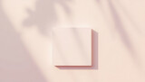 Minimalist Square Canvas with Soft Shadows