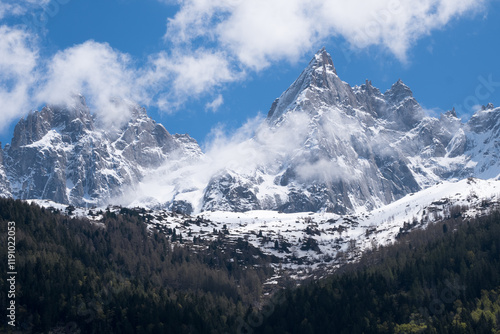Mont Blanc Range Chamonix France