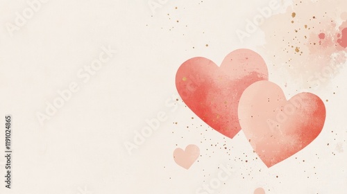 Wallpaper Mural Heartfelt display of soft pink and red hearts celebrating the joy of love on Valentine Day with an artistic and whimsical background Torontodigital.ca