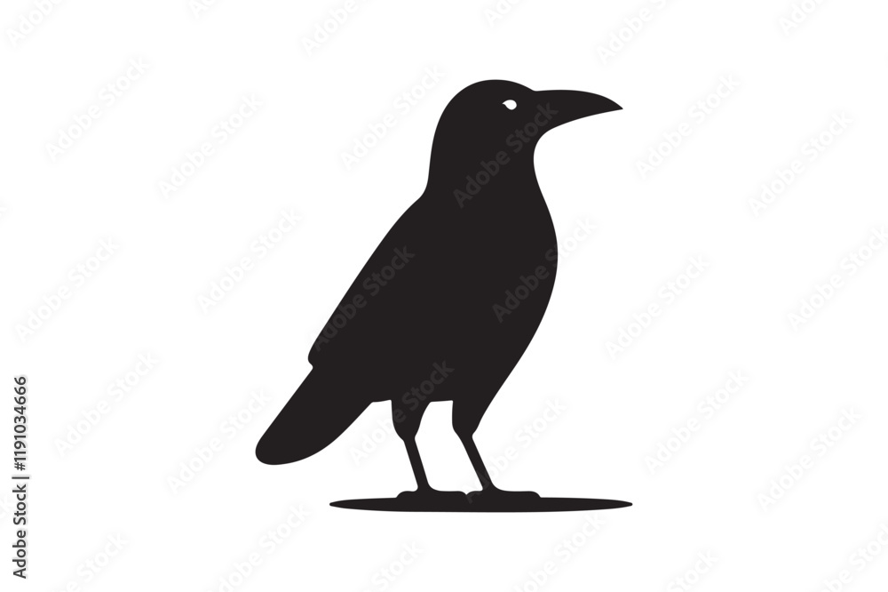 Obraz premium Crow vector silhouette artwork 