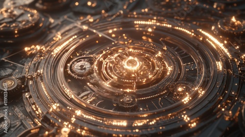 Wallpaper Mural Valentine Day celebration with glowing circular patterns and vibrant energy illuminating an abstract technology inspired background Torontodigital.ca