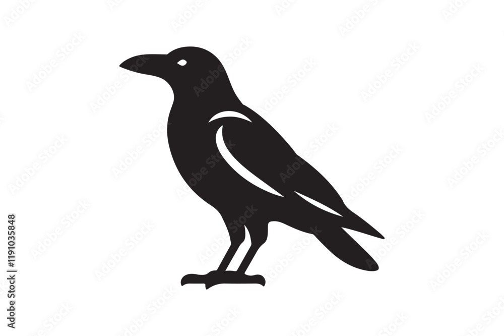 Obraz premium Crow vector silhouette artwork 
