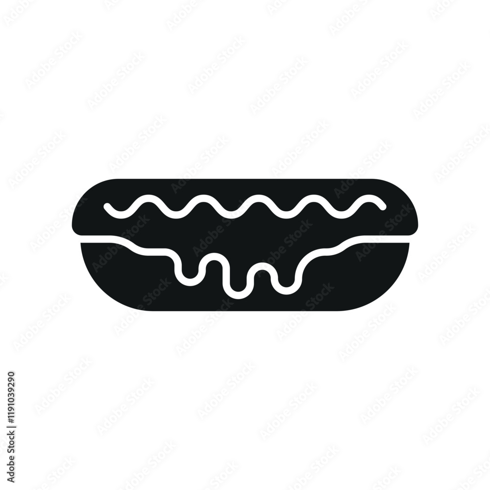Empanada food icon featuring a modern and minimalist design, ideal for creating a fresh and trendy vibe in fusion food, branding, or dining-themed design Empanada food icon featuring a modern and minimalist design, ideal for creating a fresh and trendy vibe in fusion food, branding, or dining-themed design