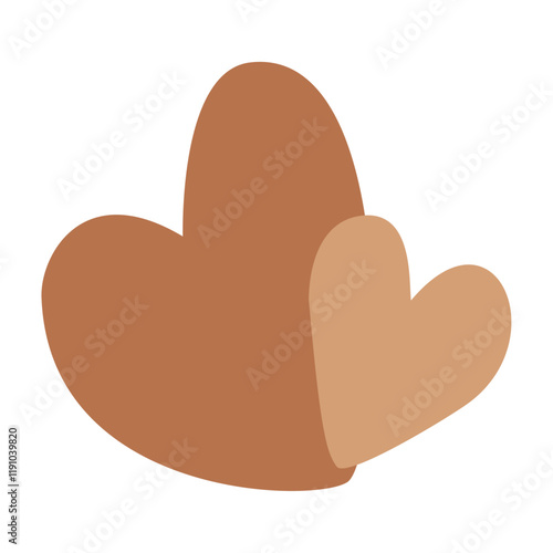 Abstract heart, colored, children's, cartoon,