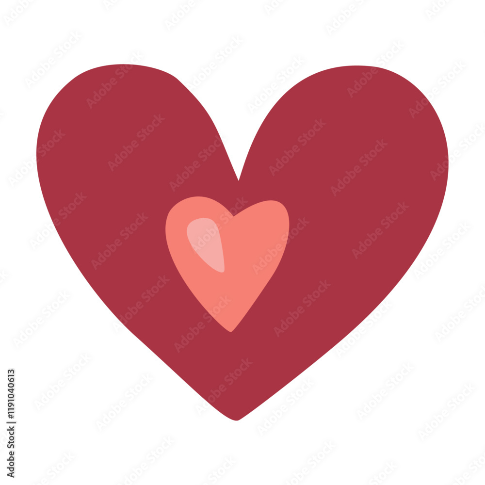 Abstract heart, colored, children's, cartoon, Abstract heart, colored, children's, cartoon,