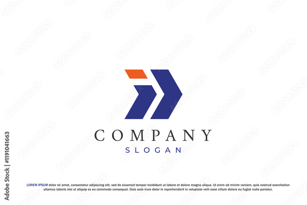 letter i and arrow box modern delivery logo expedition letter i and arrow box modern delivery logo expedition