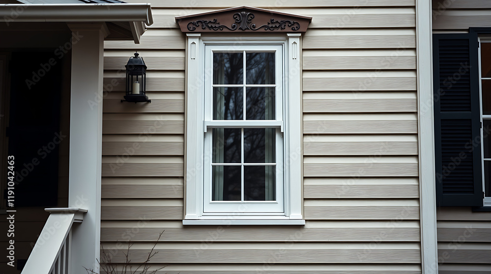 Charming Home Exterior with White Window and Brown Siding Charming Home Exterior with White Window and Brown Siding