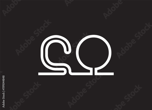 CO letter logo modern design
