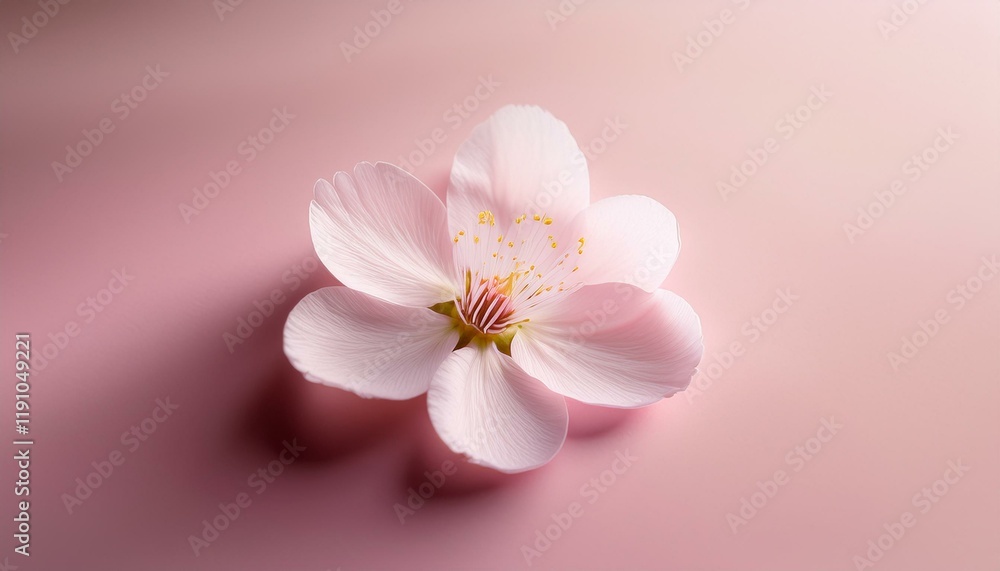 春の訪れを感じる淡いピンクからホワイトへのグラデーションに、桜の花が1輪中心に描かれた柔らかな印象のデザイン
春の訪れを感じる淡いピンクからホワイトへのグラデーションに、桜の花が1輪中心に描かれた柔らかな印象のデザイン