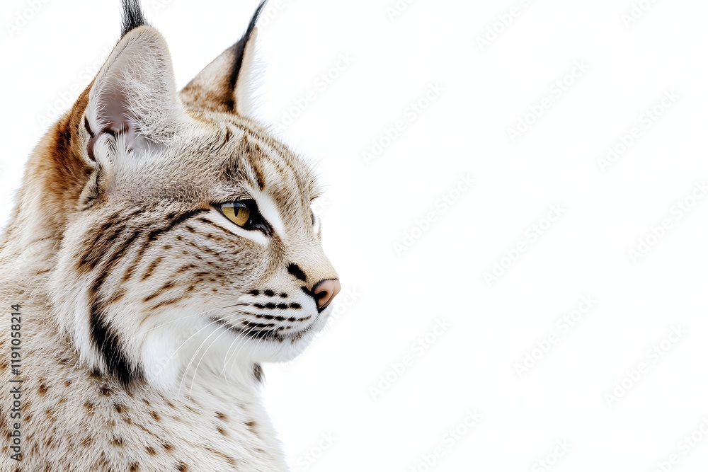 Obraz premium Lynx Profile: Wild Cat Beauty, Majestic Gaze