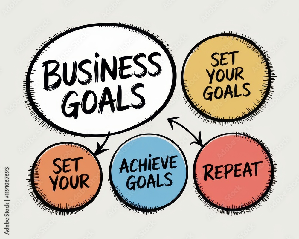 Business Goals Achieve Set Repeat Cycle Plan Business Goals Achieve Set Repeat Cycle Plan