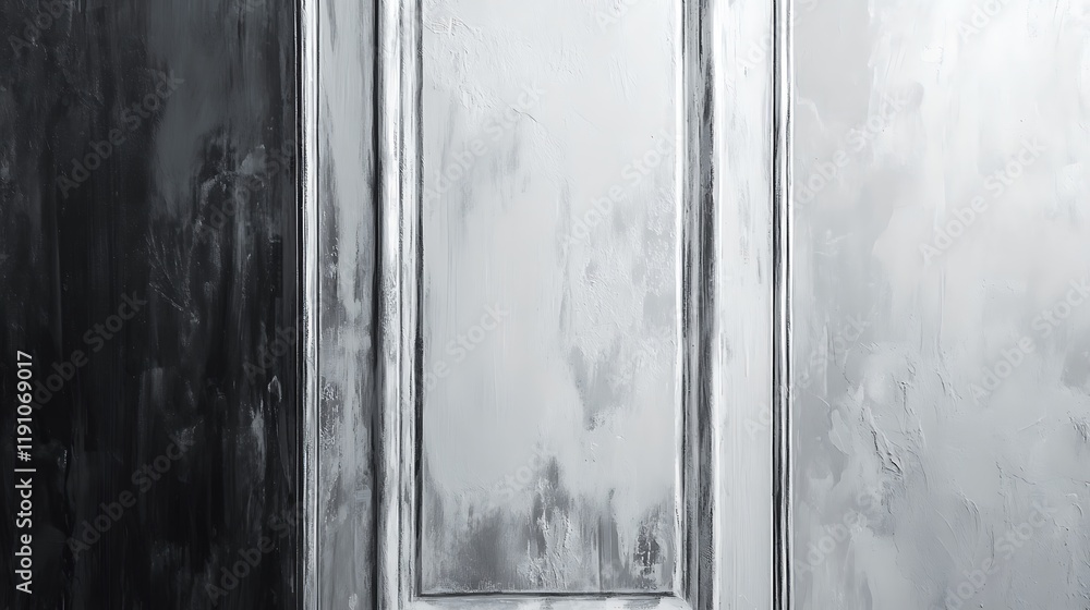 Naklejka premium Grey and Black Textured Wall Panel Design