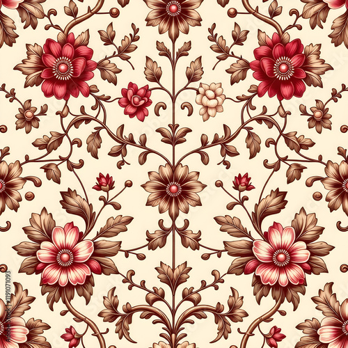 seamless pattern with flowers