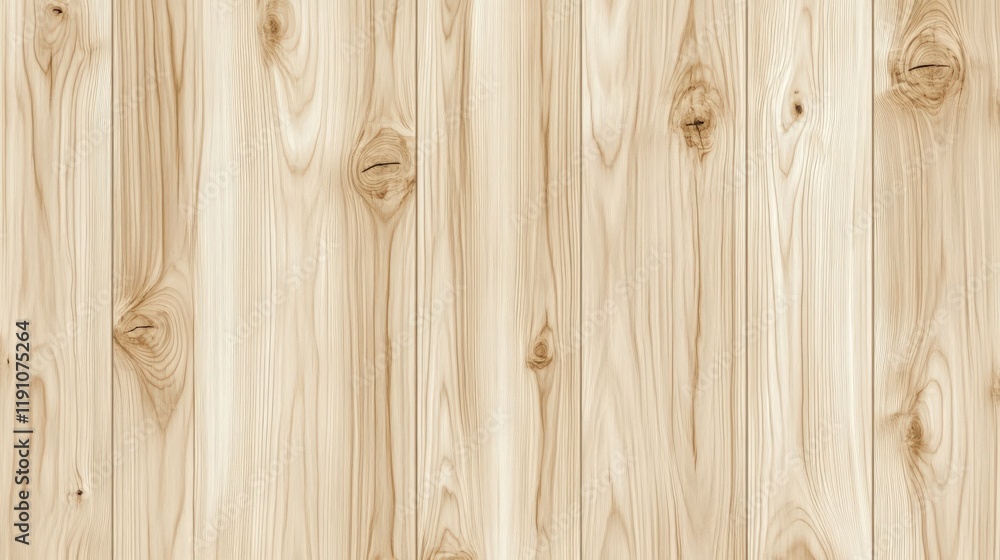 Fototapeta premium Seamless texture of light oak wood showcasing natural grain patterns on a smooth matte surface with soft diffused lighting effects