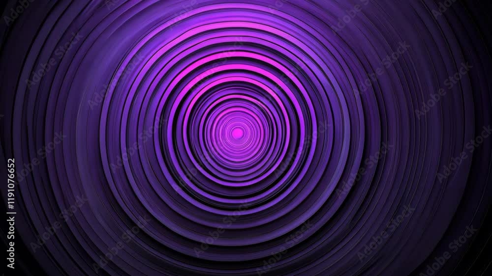 Abstract design showcasing concentric circles in vibrant purple tones set against a dark background Abstract design showcasing concentric circles in vibrant purple tones set against a dark background