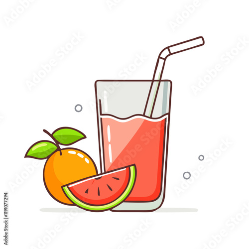 fresh juice vector icon, fresh juice vector illustration - simple illustration of fresh juice, perfect for logos and icons fresh juice