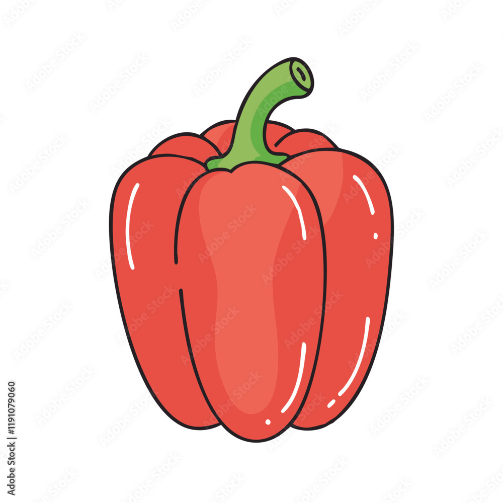 bell pepper vector icon, bell pepper vector illustration - simple illustration of bell pepper, perfect for logos and iconsbell pepper bell pepper vector icon, bell pepper vector illustration - simple illustration of bell pepper, perfect for logos and iconsbell pepper
