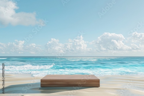 High Quality Picture of Wooden Walkway Leading to Island Podium