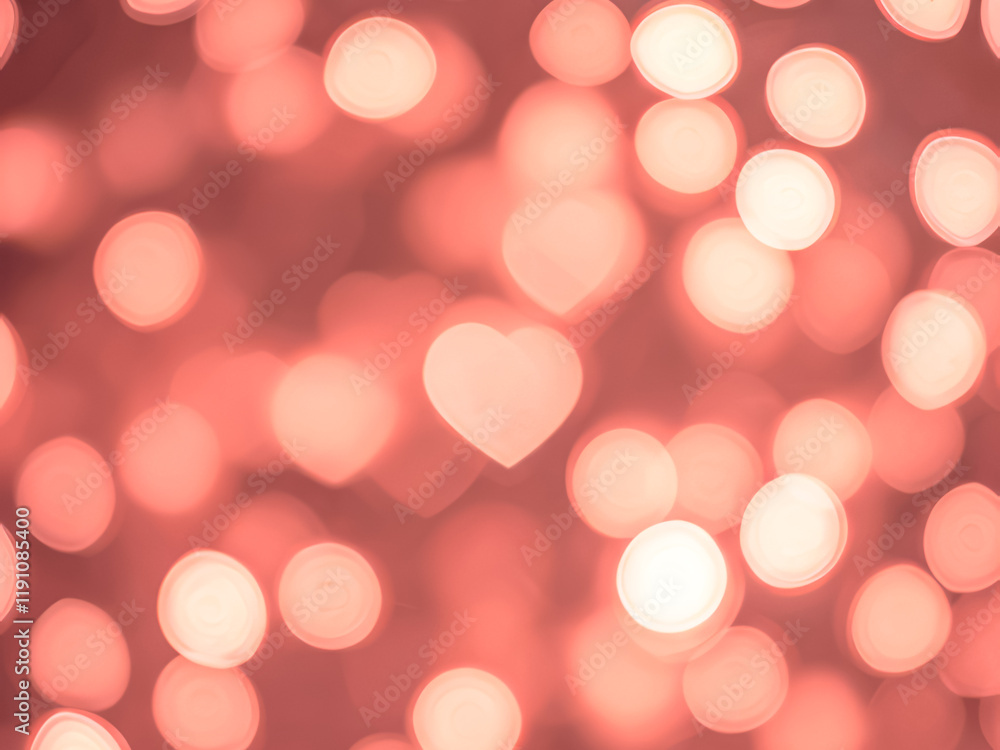 Fototapeta premium love pattern background bokeh valentine days
