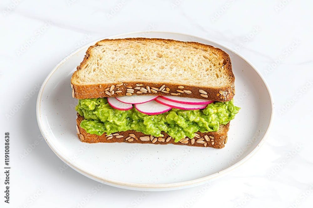 Avocado is a brunch favorite, perfect for guacamole and more. Avocado sandwich with radishes on whole grain bread. Avocado is a brunch favorite, perfect for guacamole and more. Avocado sandwich with radishes on whole grain bread.
