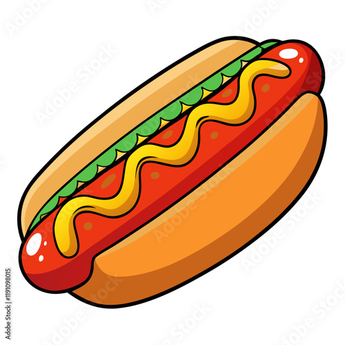 hot dog illustration