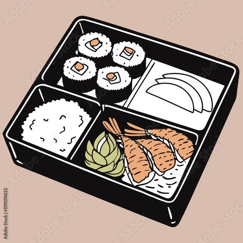 sushi on a plate