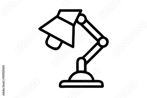 Stylish Lamp Isolated on a Bright White Background