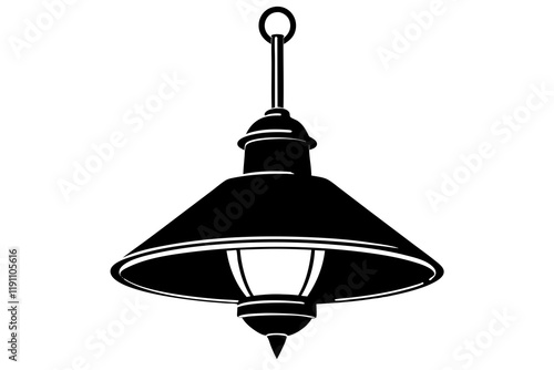Stylish Lamp Isolated on a Bright White Background