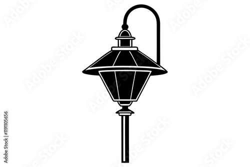 Stylish Lamp Isolated on a Bright White Background