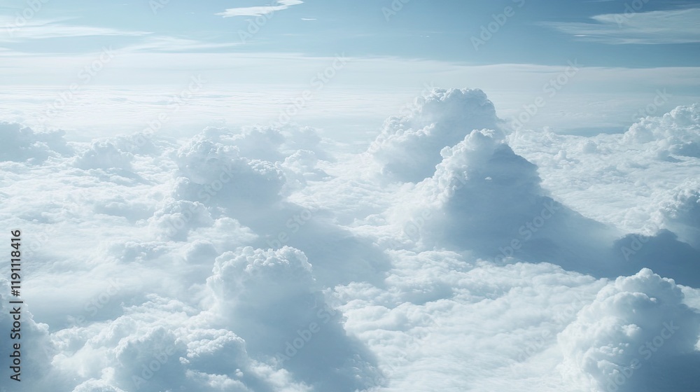 A dramatic composition of white clouds against a vivid blue sky, ideal for inspirational themes. A dramatic composition of white clouds against a vivid blue sky, ideal for inspirational themes.