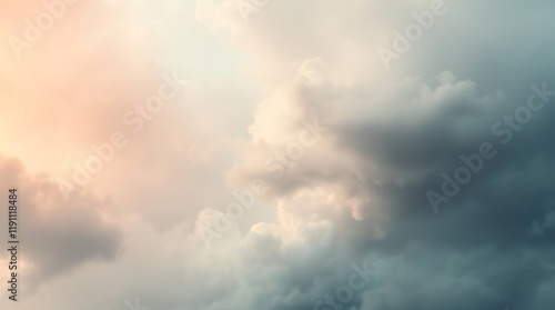 Abstract backgrounds with minimal elements gentle and soothing Intense dramatic weather soft pastel colors stormy skies high tension photo