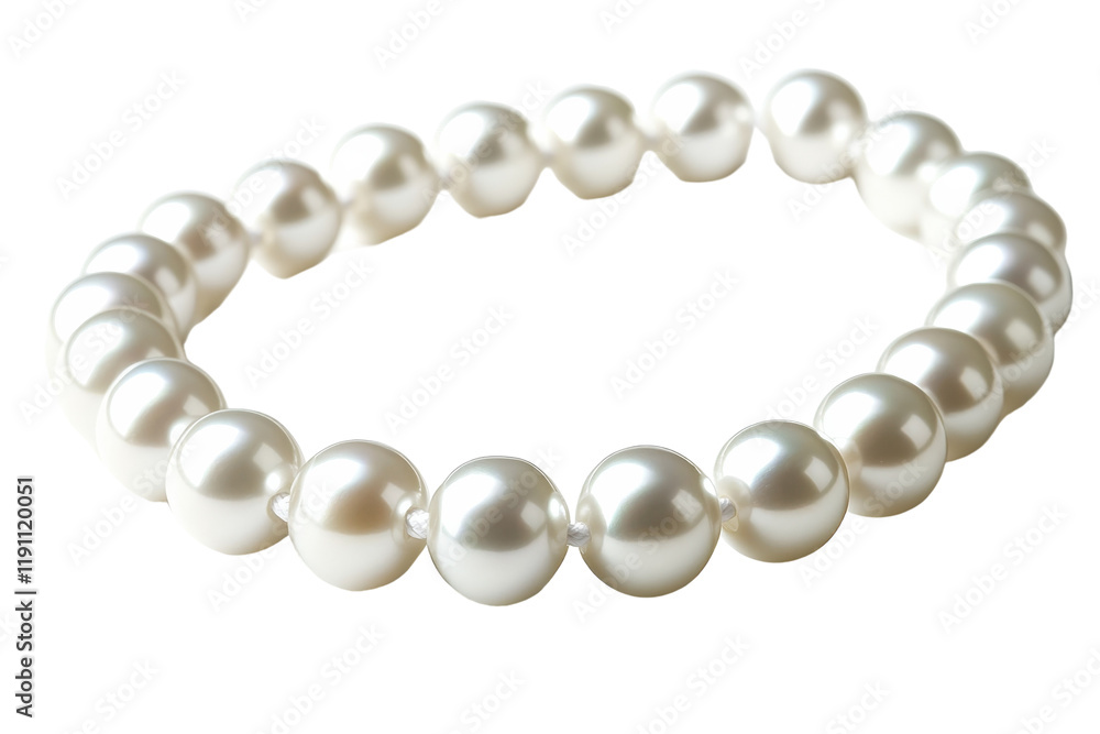 Luxury White Pearl Necklace with Perfectly Rounded Beads Luxury White Pearl Necklace with Perfectly Rounded Beads