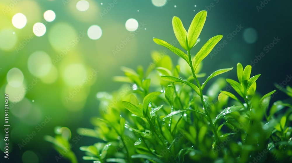 Seaweed growing naturally underwater, isolated with a soft aquatic-themed background Seaweed growing naturally underwater, isolated with a soft aquatic-themed background