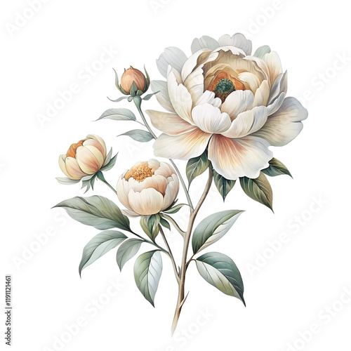 Beautiful Flower Clipart Vector Illustration - Floral Design for Graphics