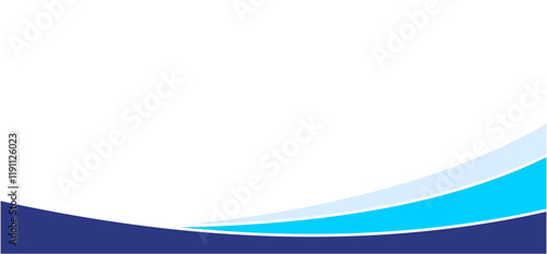 blue premium wave footer