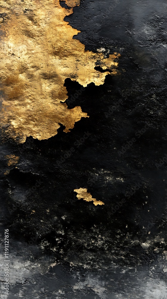 Obraz premium Abstract gold and black texture
