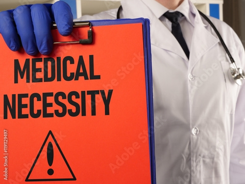 Medical necessity is shown as medical concept