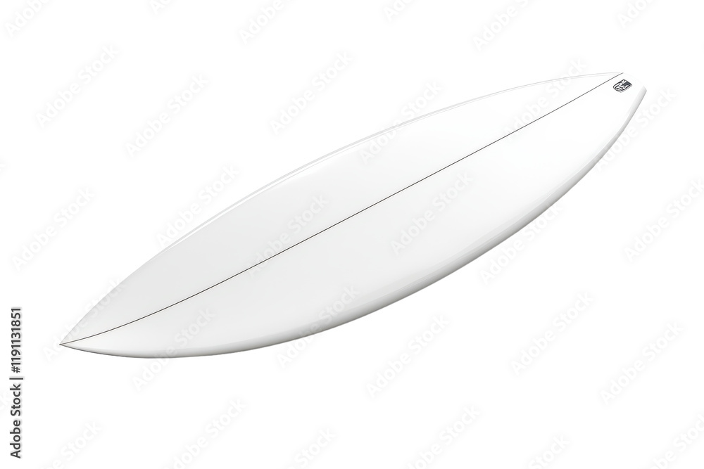 White Surfboard on the Beach Ready for Adventure White Surfboard on the Beach Ready for Adventure