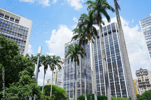 Obraz na płótnie Cityscape of Sao Paulo, Brazil - ブラジル サンパウロ 街並み
w salonie