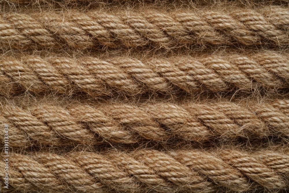 Natural Brown Rope Texture Close Up View Natural Brown Rope Texture Close Up View