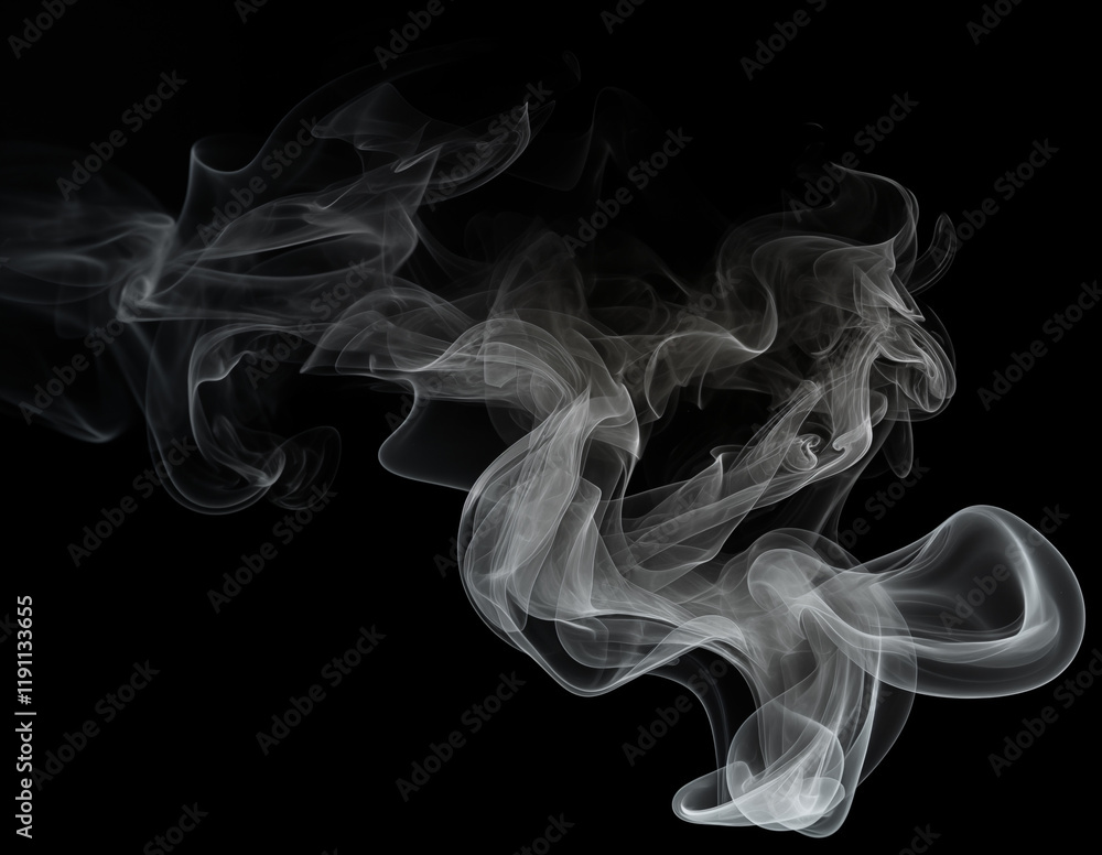 Gentle Smoke Streams Wrapping Around Minimalistic Objects Creating an Artistic and Calm Atmosphere Gentle Smoke Streams Wrapping Around Minimalistic Objects Creating an Artistic and Calm Atmosphere