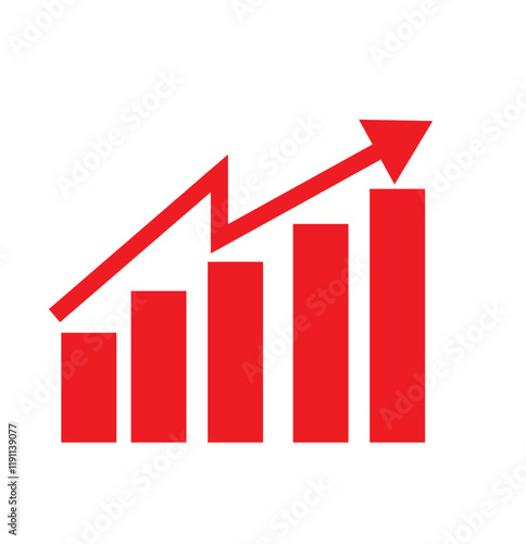 Increasing stocks icon vector . Free Download Increasing stocks icon vector . - GFXLoad