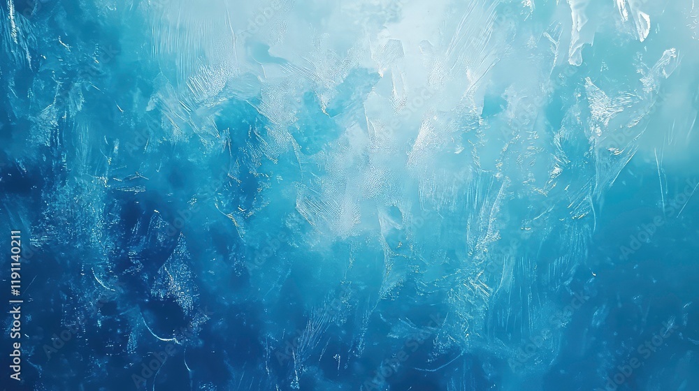 Frozen pattern on winter glass. Blue ice frost background, texture blue wallpaper. Crystals of snow on window surface. Screen overlay abstract design Frozen pattern on winter glass. Blue ice frost background, texture blue wallpaper. Crystals of snow on window surface. Screen overlay abstract design