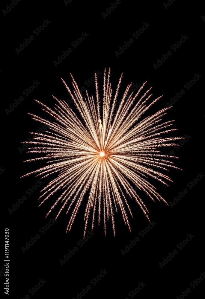 Firework bursts with a starburst pattern on black background Firework bursts with a starburst pattern on black background