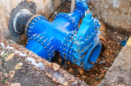 Wallpaper Mural rehabilitation of the city's water supply system, restoration of the old water transport pipeline Torontodigital.ca
